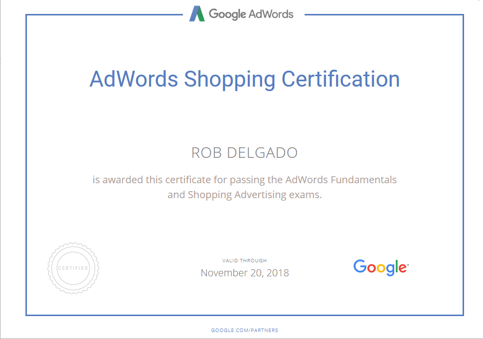 Adwords Shopping