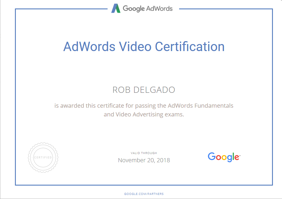 Adwords Video